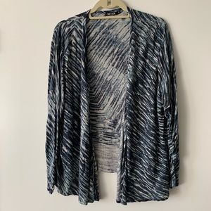 Nic+Zoe 4-way wrap sweater,pretty blues. Size 2X.